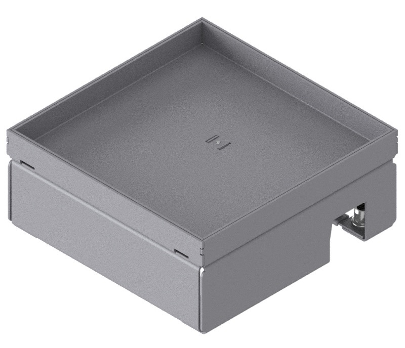 Produktbild UBD 165 159  -  Unterflur-Bodendose UBD 160 small inkl. Blinddeckel mit Kante, geschlossen, und 15mm Vertiefung